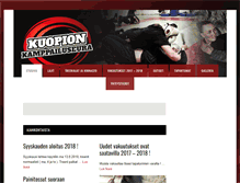 Tablet Screenshot of kuopionkamppailuseura.fi
